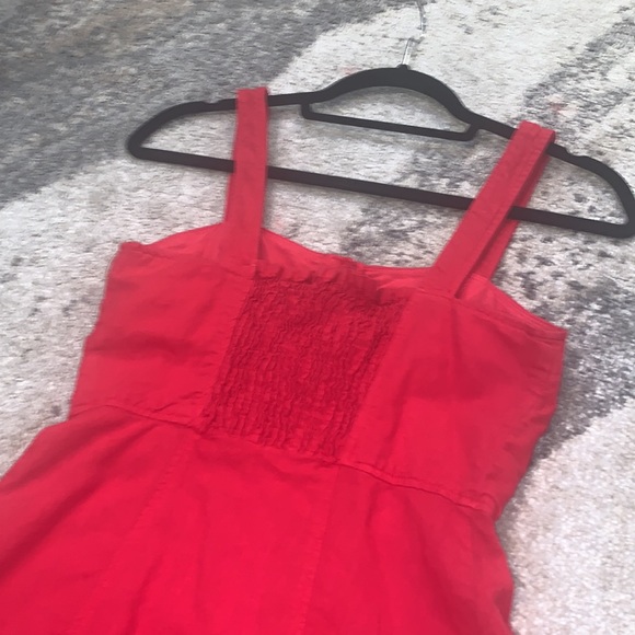 SIZE XS ZARA RED RUFFLE DRESS - Picture 7 of 8